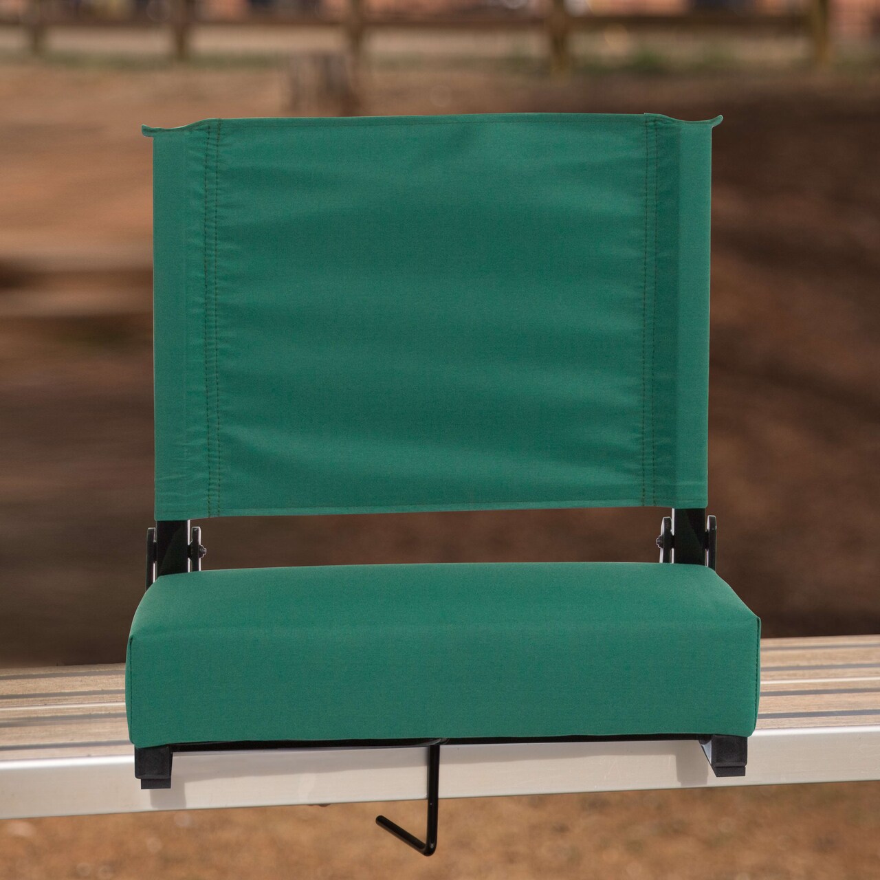 Emma and Oliver 500 lb. Rated Lightweight Stadium Chair with Handle & Ultra-Padded Seat